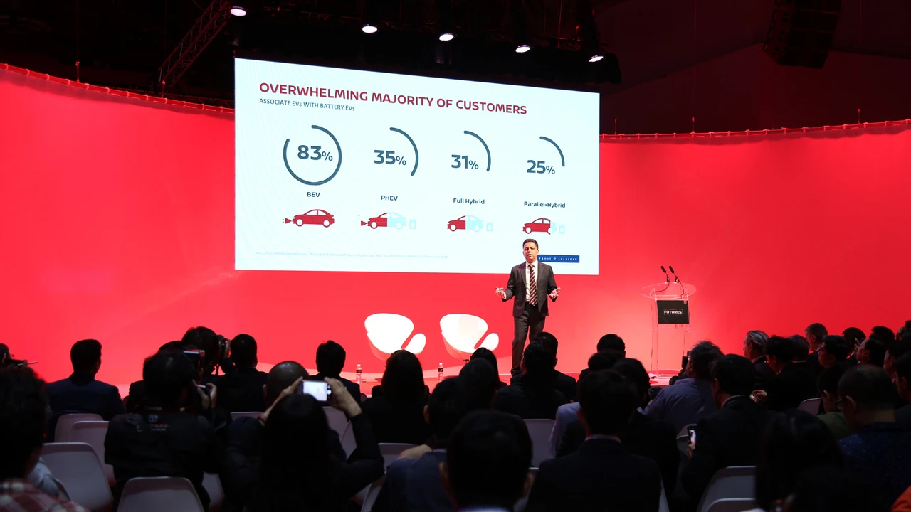 Close up on a plate of mashed potatoes, topped with baked pork chops with cream of mushroom soup, and a side of green beans.